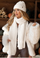 Szalik Winter Everywhere biały