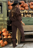 Sztruksowa kurtka Told Him Maybe czekoladowa