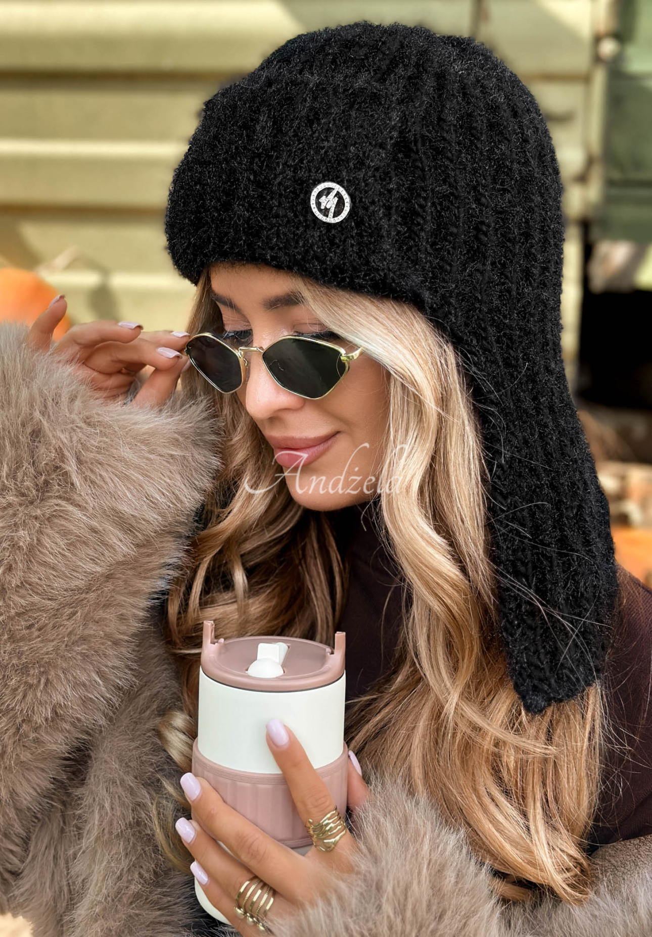 Czapka pilotka First Frost czarna