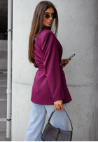 Marynarka z wiązaniem She Believed It burgundowa