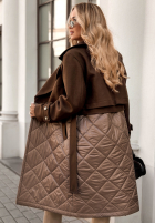 Długi płaszcz All The Feels mokka