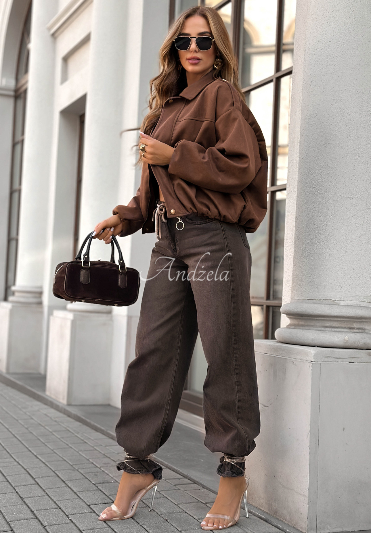 Give Me Truth chocolate bomber jacket