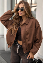 Kurtka bomberka Give Me Truth czekoladowa