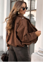 Kurtka bomberka Give Me Truth czekoladowa