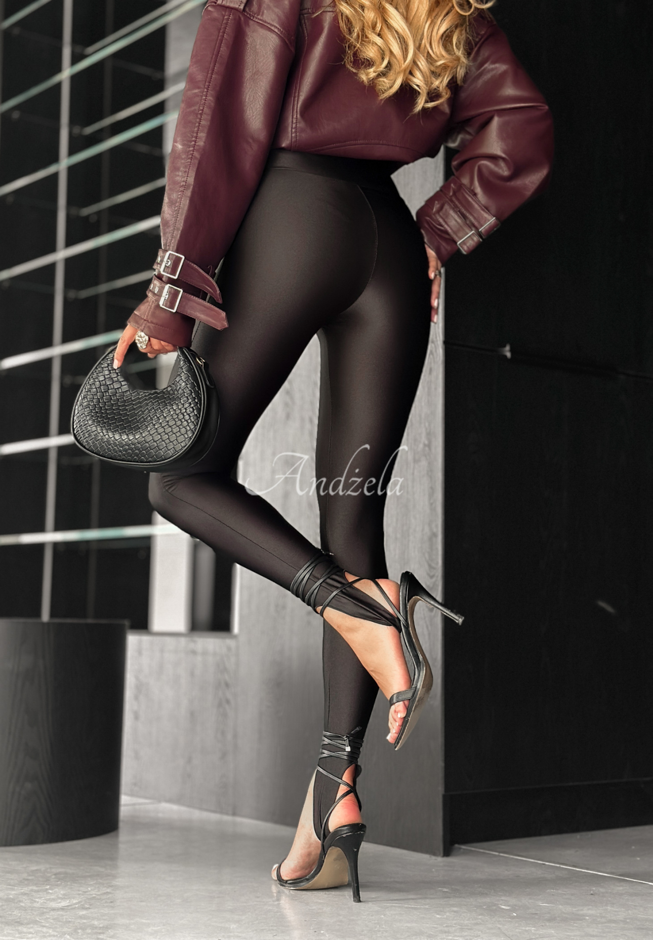 Leggings with heels Don't Call Again black