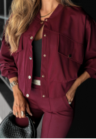 Jeansowa kurtka That’s The Point burgundowa