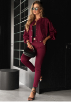 Jeansowa kurtka That’s The Point burgundowa