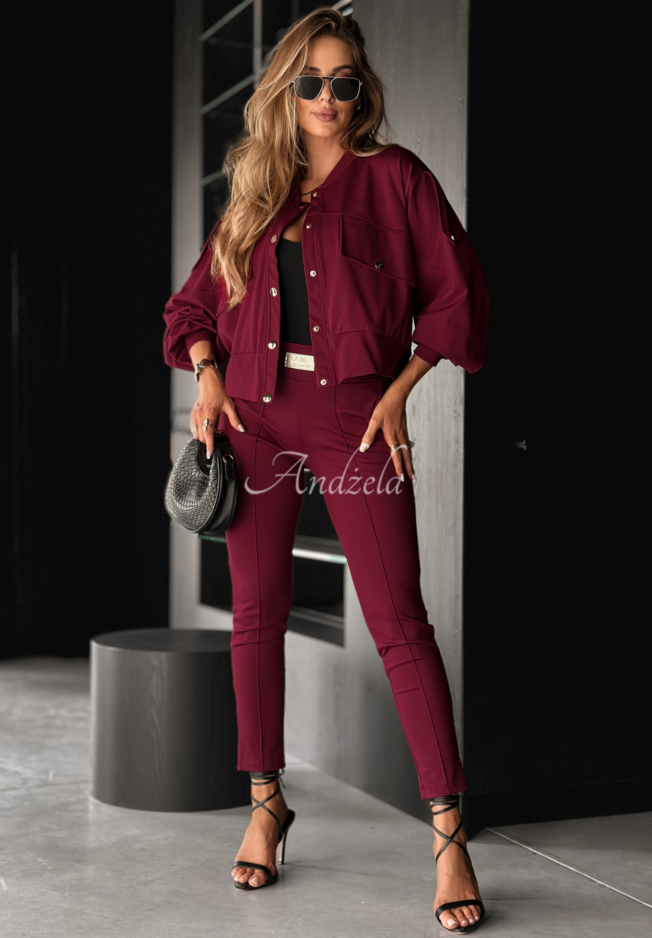 Real Success viscose burgundy jacket