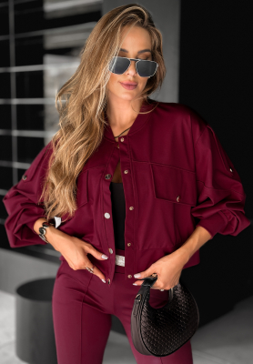 Real Success viscose burgundy jacket