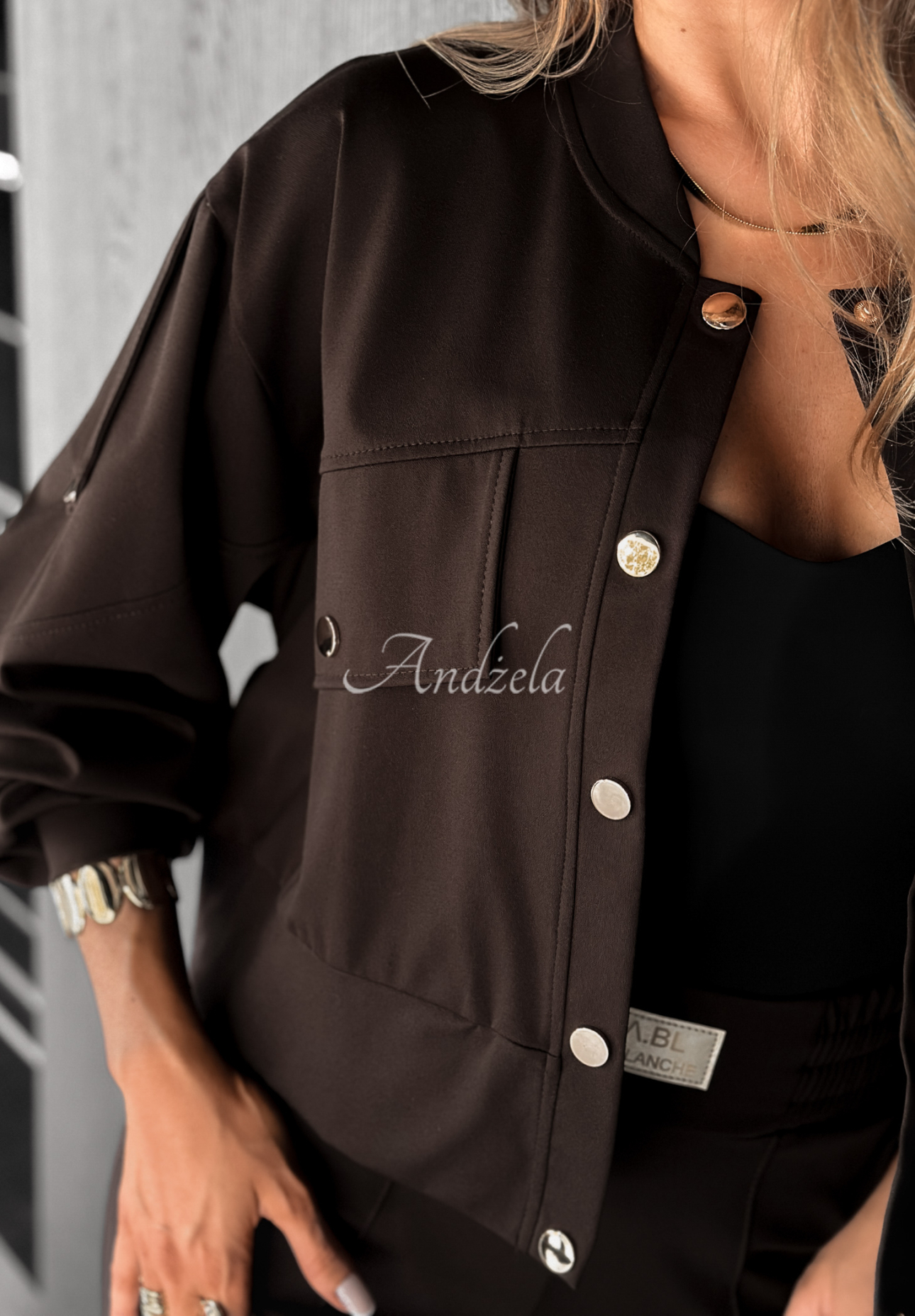 Real Success viscose chocolate jacket