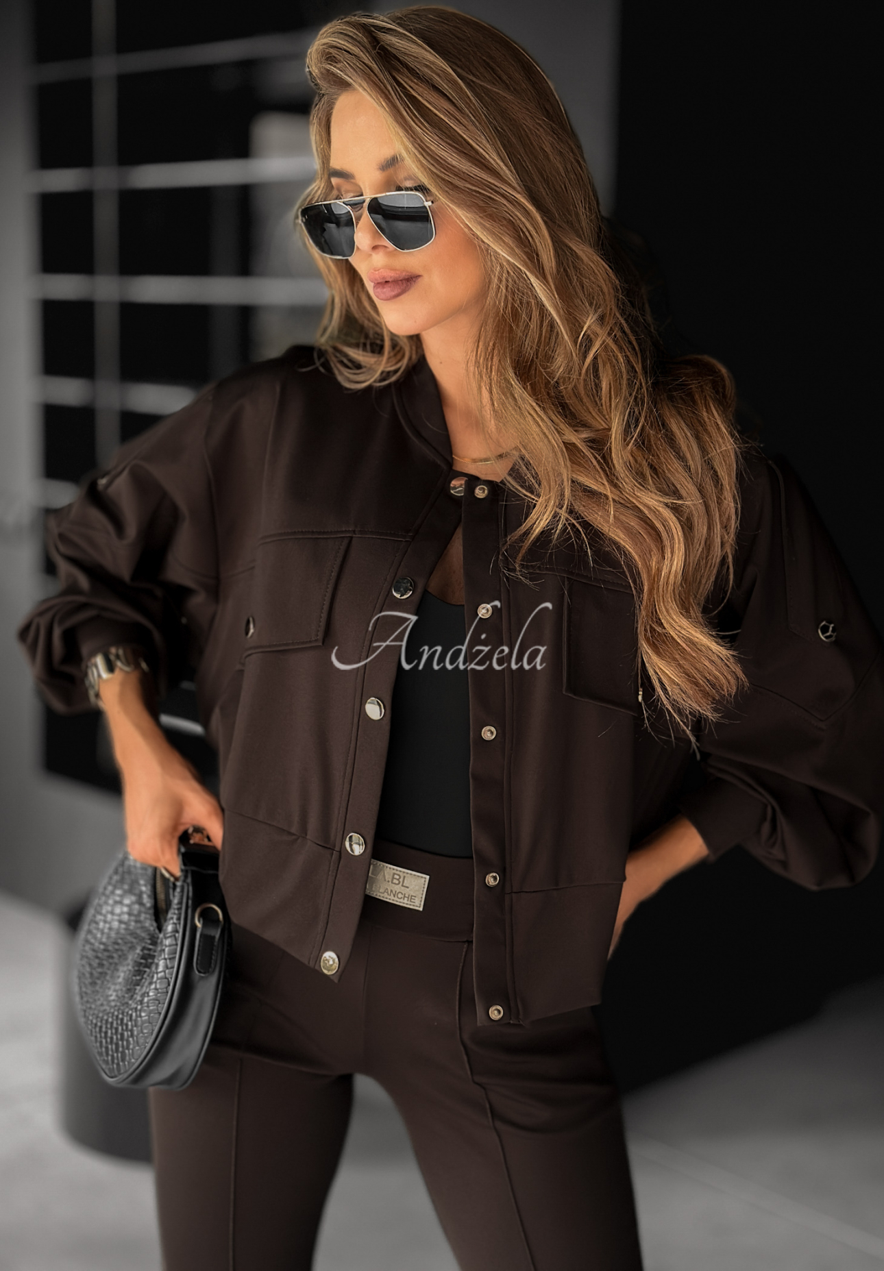 Real Success viscose chocolate jacket