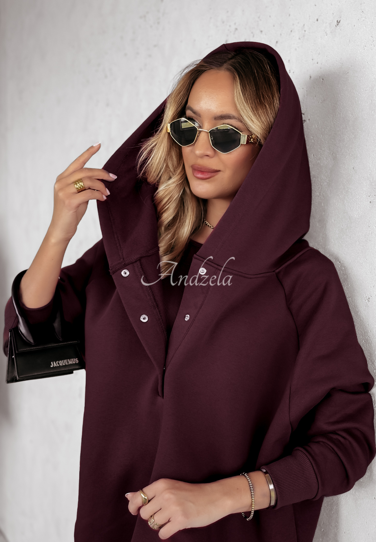 Complete 3in1 leggings, top in bluza Super Fit wino