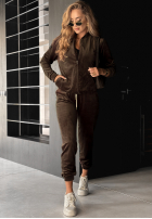 Welurowy komplet Better Later czekoladowy