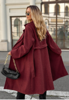 Długi płaszcz Missouri Valley burgundowy