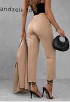 Eleganckie spodnie cygaretki Runway Ready Latte