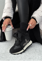 Sneakersy z futerkiem Getting Really Cold czarne