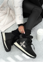 Sneakersy z futerkiem Getting Really Cold czarne