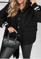 Krótka kurtka z kapturem Your New Number czarna