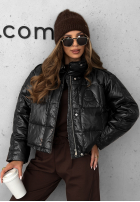 Puchowa kurtka Golden Leaves czarna