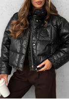 Puchowa kurtka Golden Leaves czarna