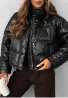 Puchowa kurtka Golden Leaves czarna