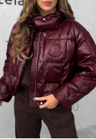 Puchowa kurtka Golden Leaves burgundowa