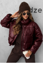 Puchowa kurtka Golden Leaves burgundowa