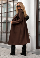 Płaszcz dwurzędowy Almost Mine czekoladowy
