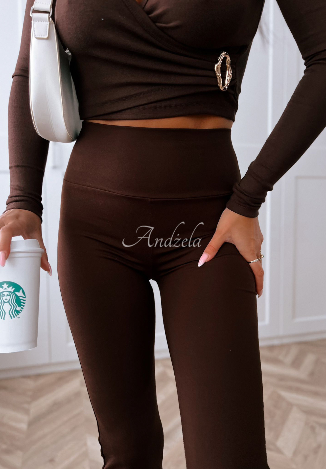 Can't Stop bell leggings chocolate