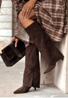 Wind In Your Hair chocolate suede boots