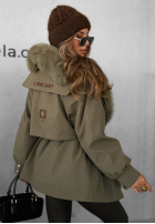 Puchowa kurtka parka z futerkiem Already Know khaki