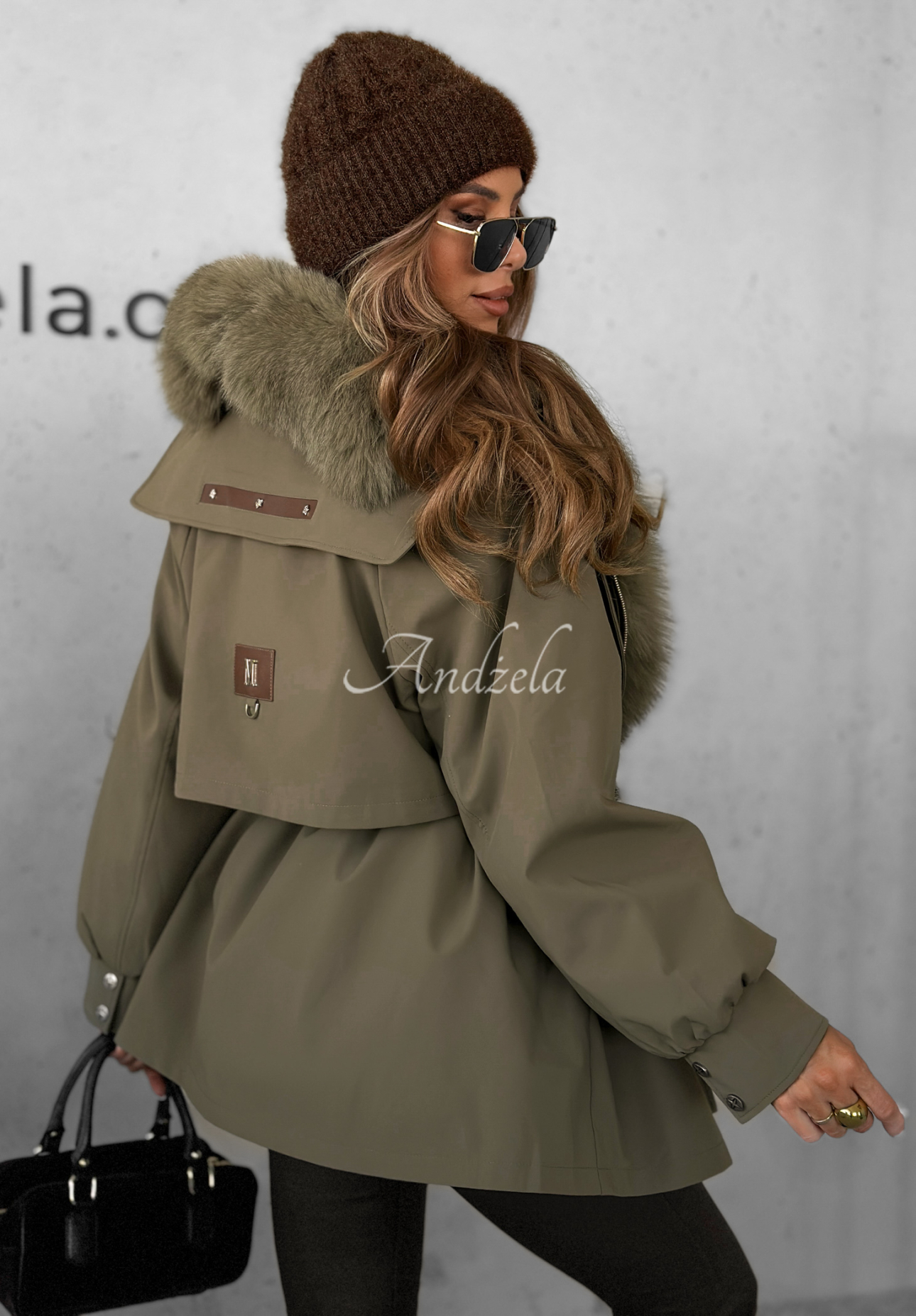 Kurtka parka z futerkiem Already Know khaki