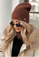 Czapka alpaka Doria czekoladowa