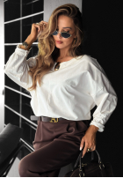 Bluzka z ozdobną aplikacją Same Thing Again biała