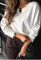 Bluzka z ozdobną aplikacją Same Thing Again biała