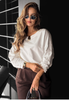 Bluzka z ozdobną aplikacją Same Thing Again biała