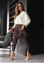 Bluzka z ozdobną aplikacją Same Thing Again biała