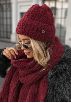 Czapka Winter Everywhere burgundowa