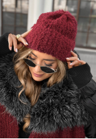 Czapka Winter Everywhere burgundowa