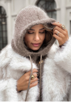 Komin z kapturem balaclava Winter Park mokka