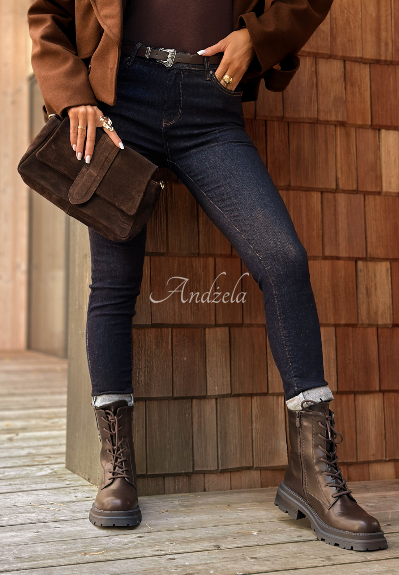 New Meadows navy blue skinny jeans pants