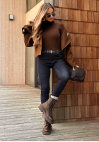 Spodnie jeansowe mom fit New Meadows granatowe