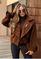 Krótki płaszcz West Chicago czekoladowy