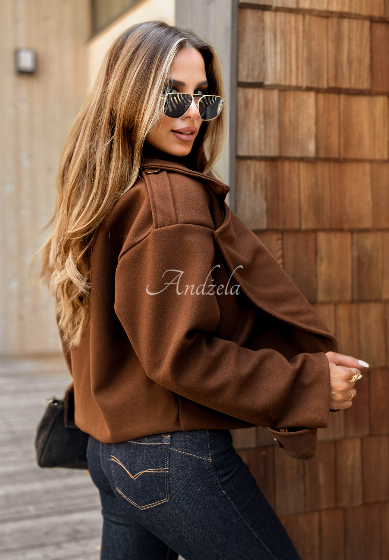 West Chicago short coat chocolate