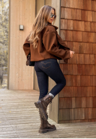 Krótki płaszcz West Chicago czekoladowy