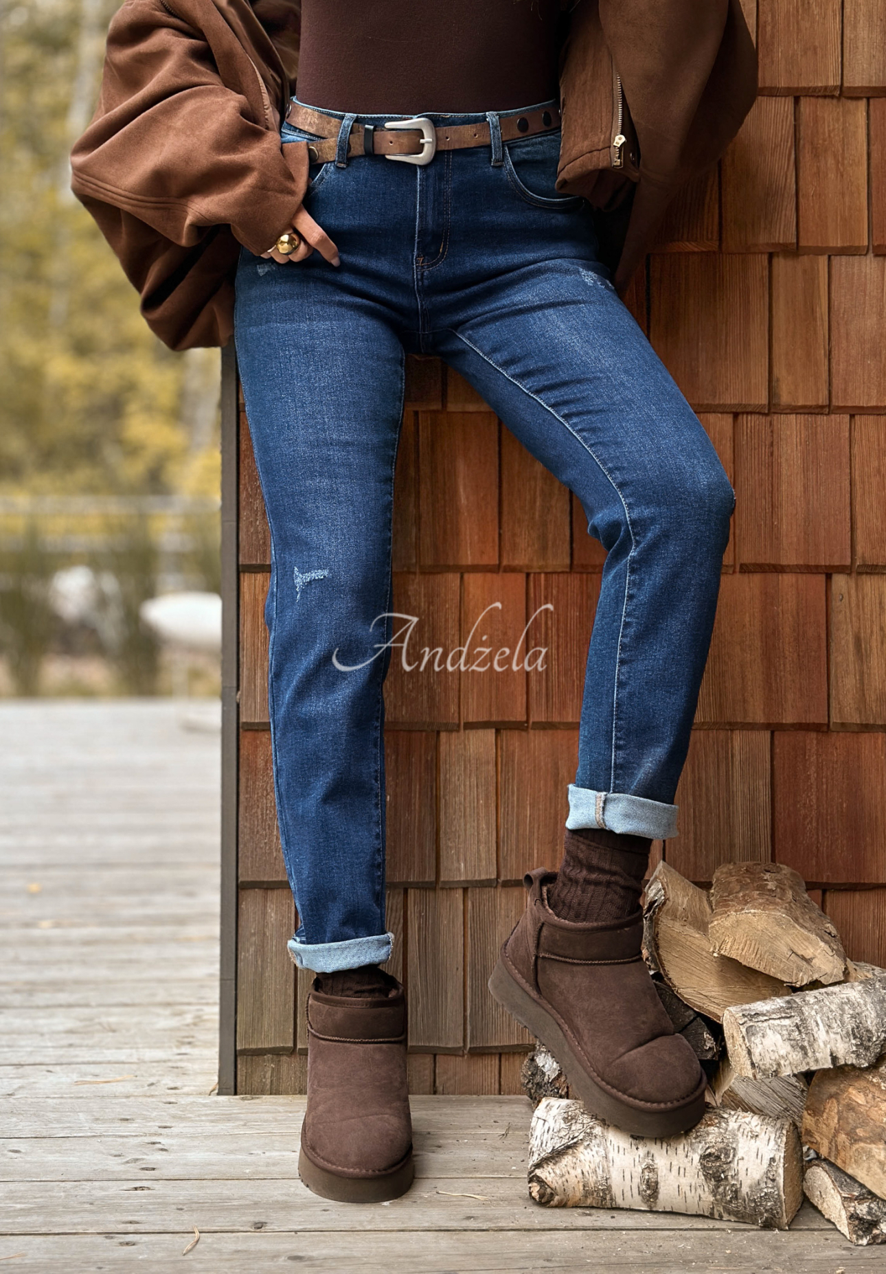 Missed Again blue skinny jean pants