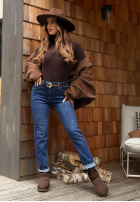 Spodnie jeansowe skinny Missed Again niebieskie