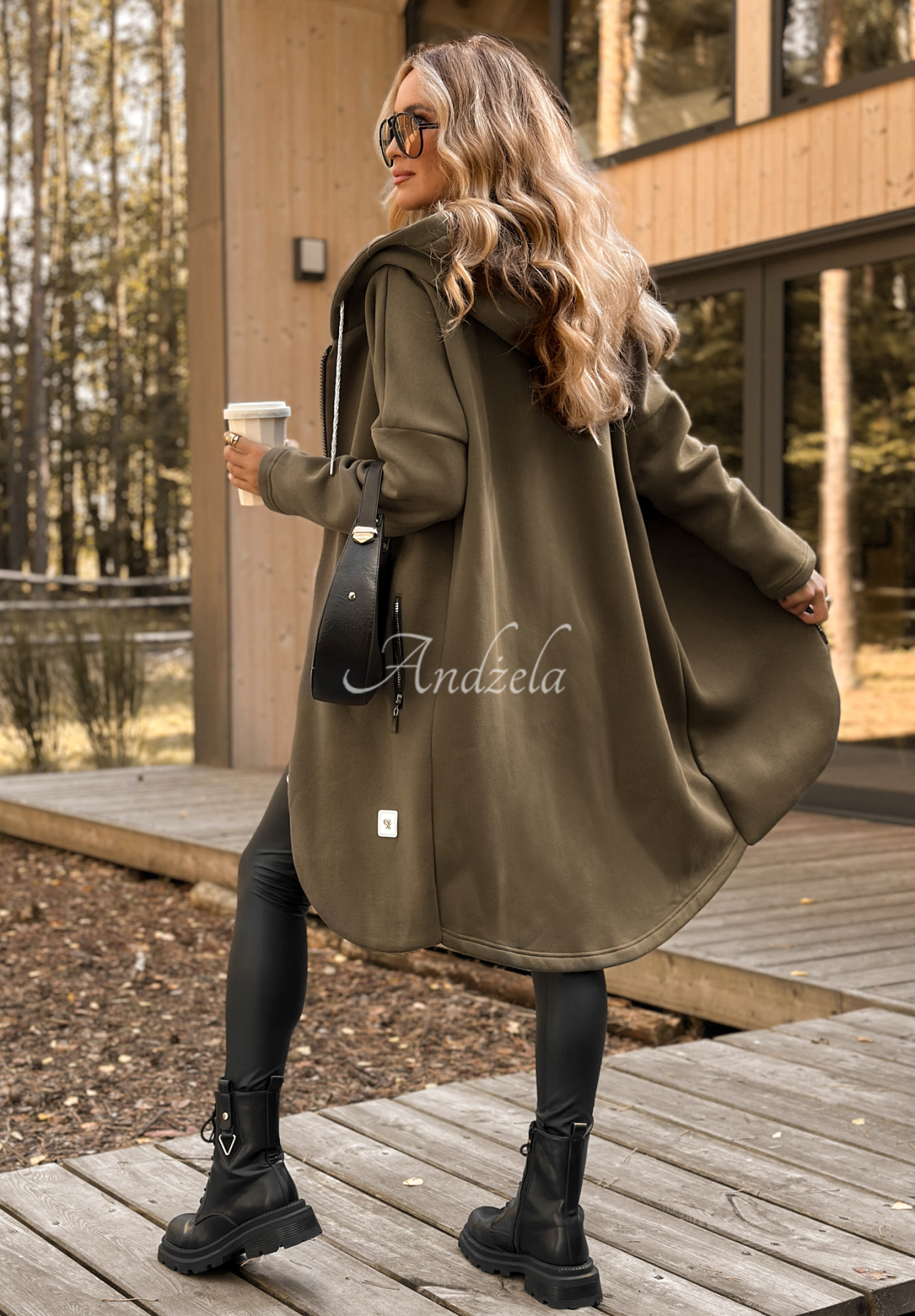 Peaceful Mind khaki long hoodie