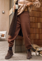 Komplet dresowy bluza i spodnie Take Me Home beżowo-czekoladowy