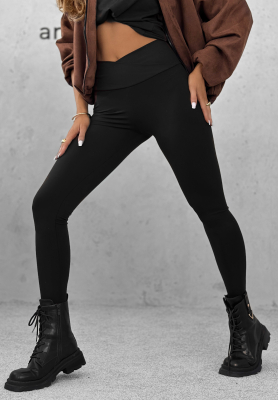 Wiskozowe legginsy I Am Ready Now czarne